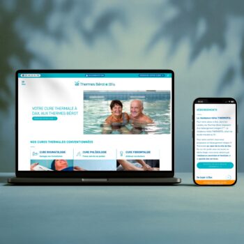 Site des Thermes Bérot du Groupe Cœur Thermal par l'Agence A